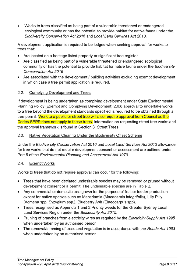 Agenda of Council Meeting 23 April 2019