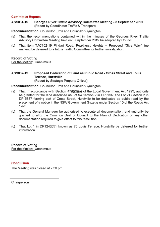 Agenda Of Council Meeting 23 00 2019 Agenda Of Council Meeting 23 00 2019